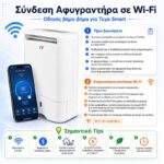 Puredry PDDW10100 Famous Αφυγραντήρας 10 L/24ωρο με Ιονιστή και Wi‑Fi